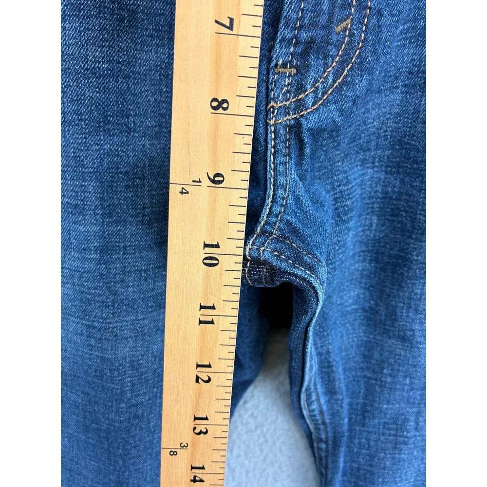 Levi's 514 Slim Straight Denim Jeans Mens 36x30 Dark Wash Blue Cotton Classic